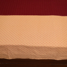 Beige - jacquard patchwork cotton double bed cover