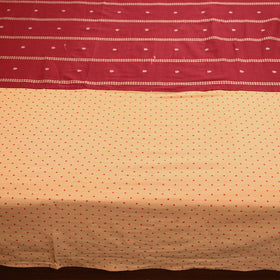 Beige - jacquard patchwork cotton double bed cover