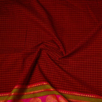 Cotton Kanchipuram Fabric with Thread Border 45