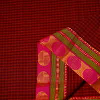 Cotton Kanchipuram Fabric with Thread Border 45