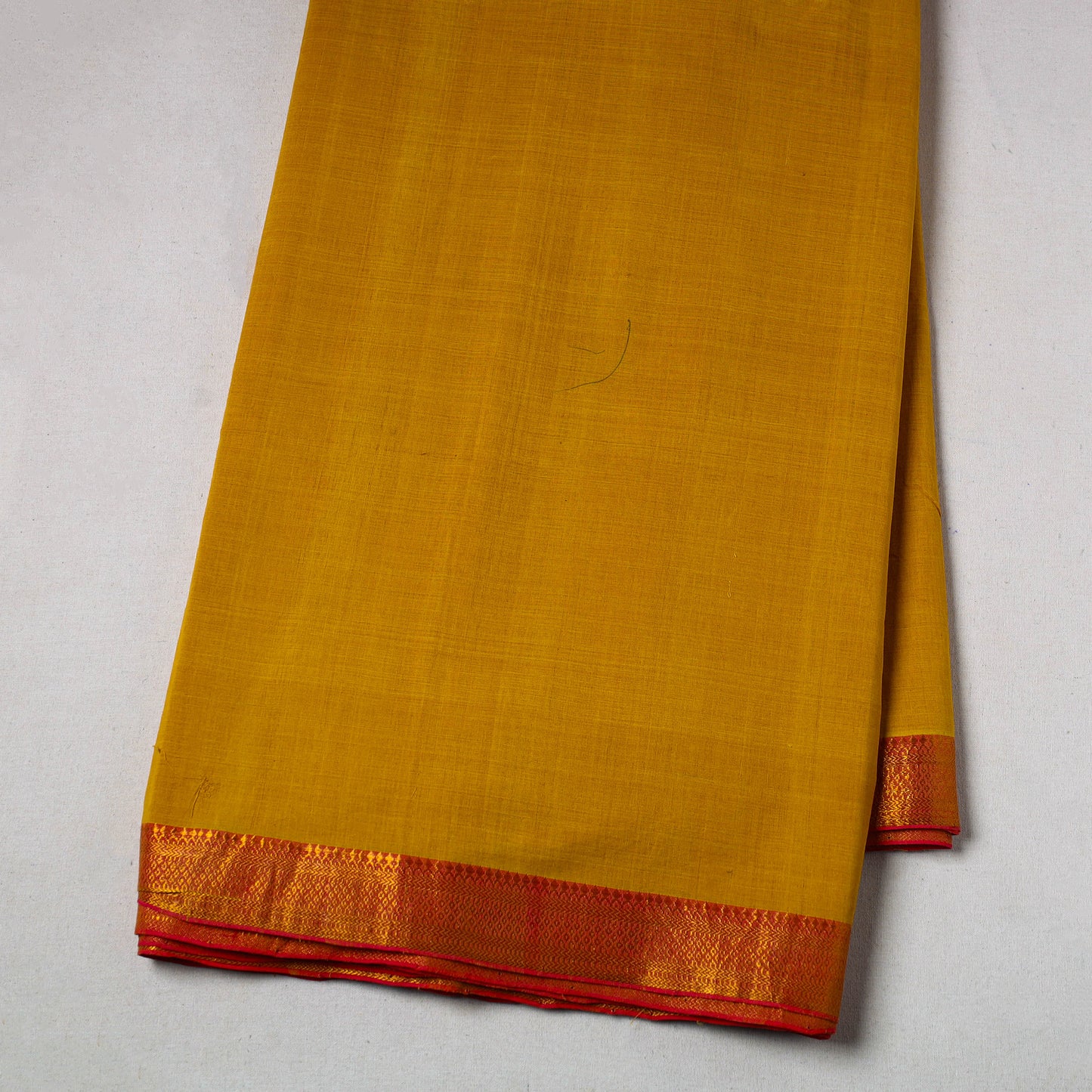 Cotton Kanchipuram Fabric with Thread Border 43