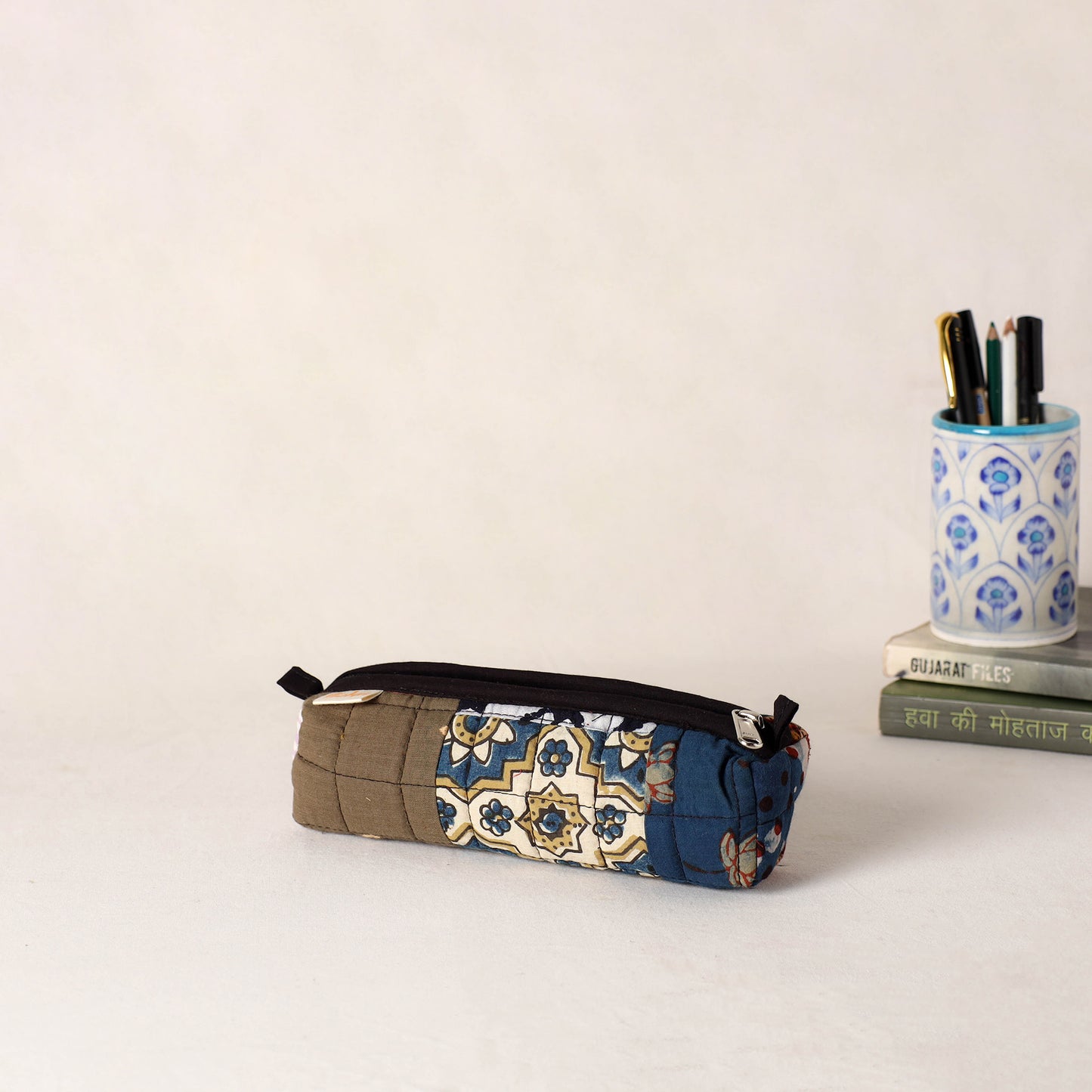 Handcrafted Quilted Pencil Pouch 34