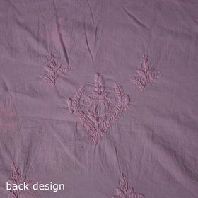 Hand Embroidered Mul Cotton Chikankari Unstitched Kurta Material (2.7M) 17