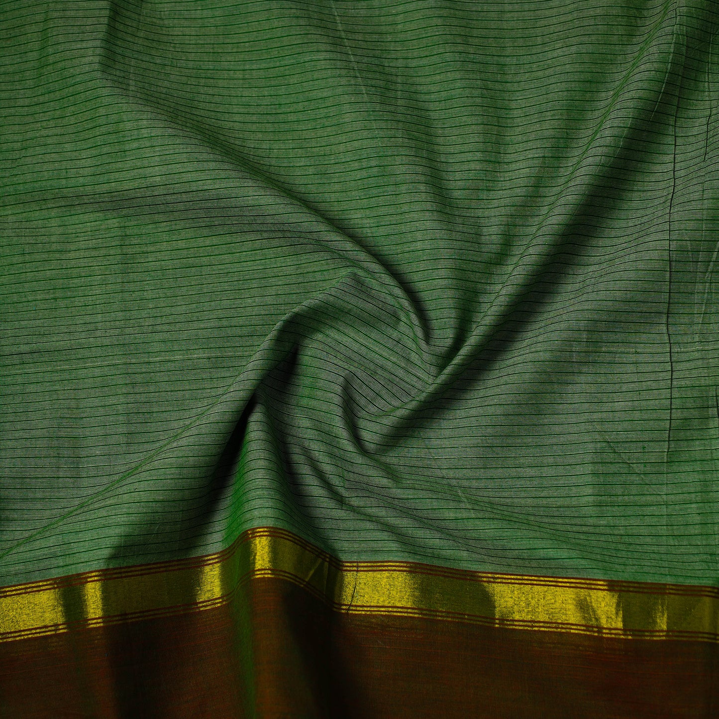 Cotton Kanchipuram Fabric with Thread Border 42