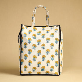 White Handcrafted Cotton Shopping Bag 05