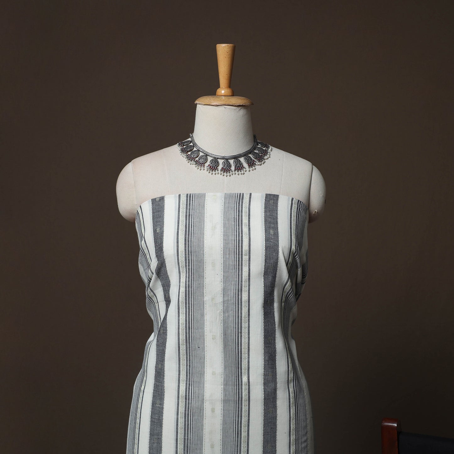 Jacquard Woven Pure Cotton 3pc Unstitched Dress Material Suit Set 62