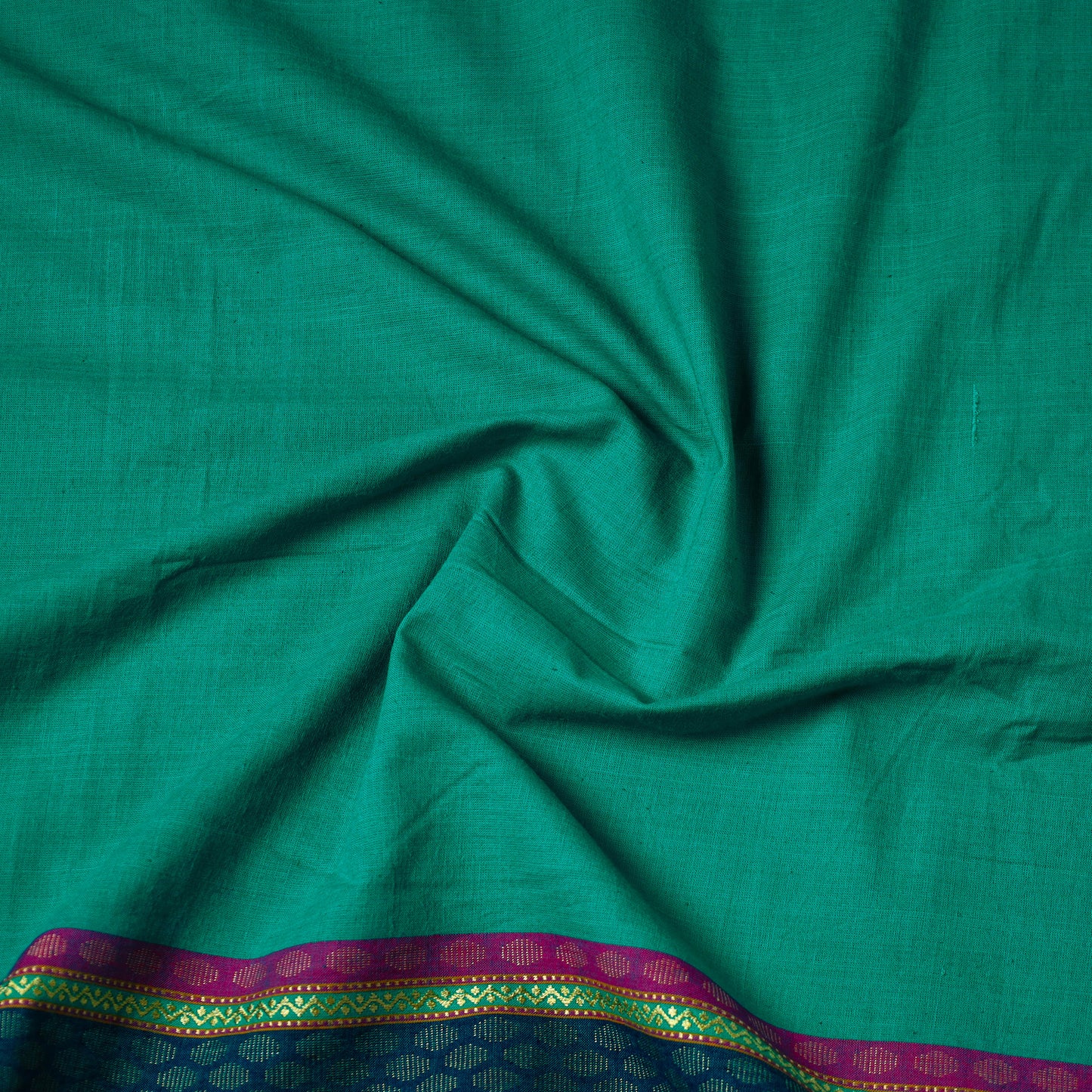 Cotton Kanchipuram Fabric with Thread Border 36