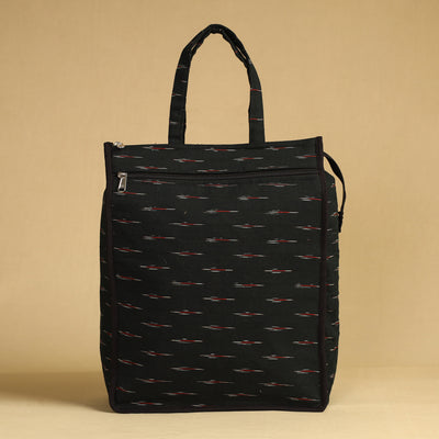 Black - Handcrafted Cotton Shopping Bag 10