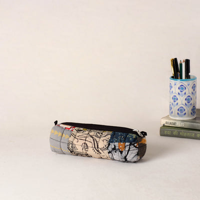 Handcrafted Quilted Pencil Pouch 44