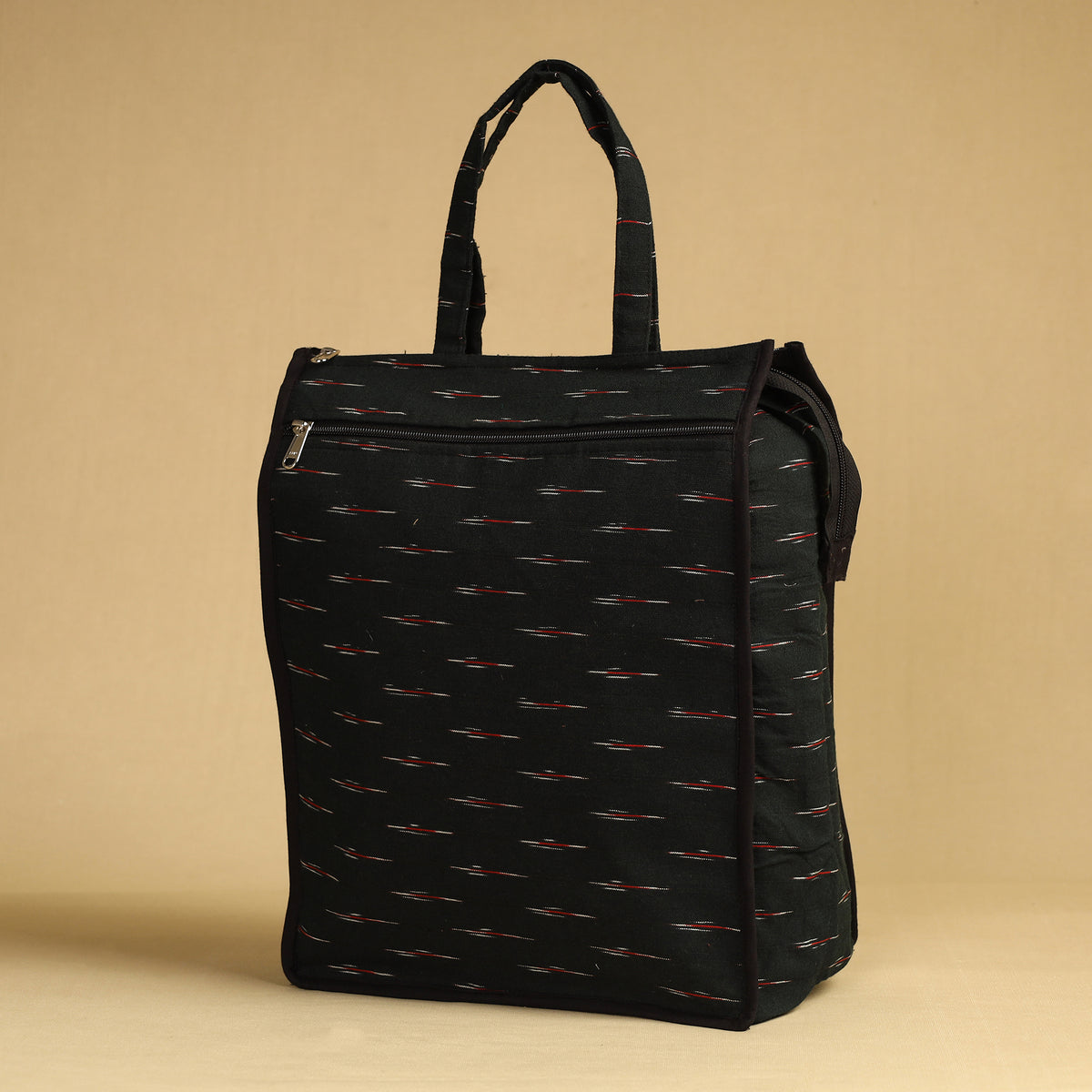 Black - Handcrafted Cotton Shopping Bag 10