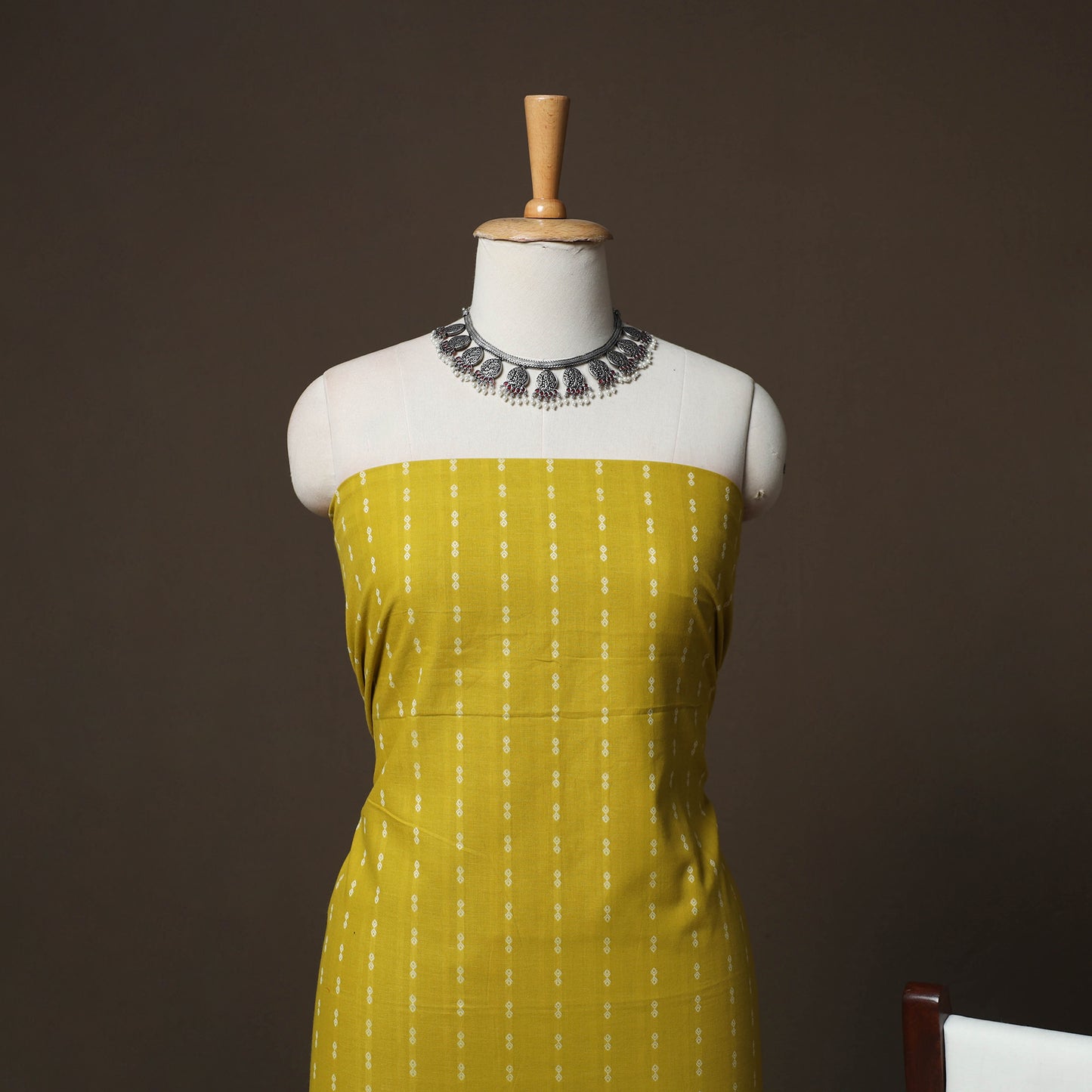 Jacquard Woven Pure Cotton 3pc Unstitched Dress Material Suit Set 64