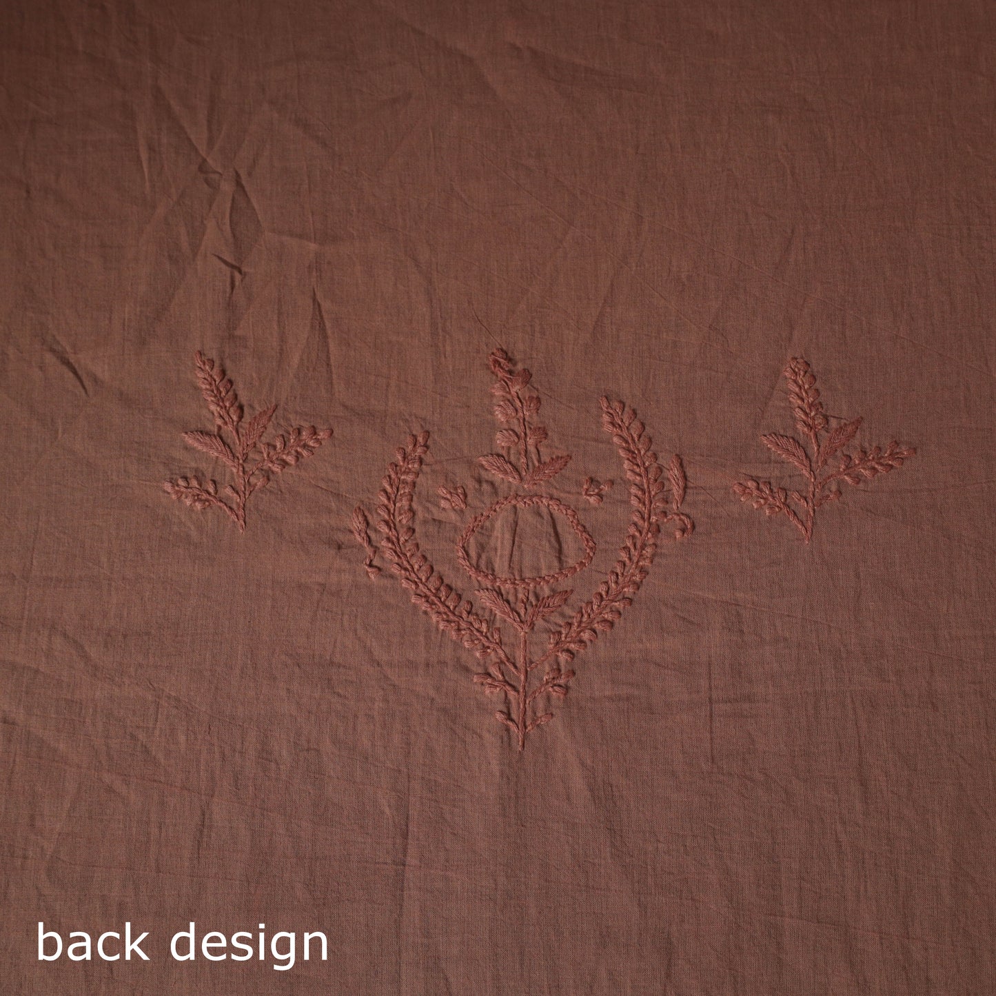 Hand Embroidered Mul Cotton Chikankari Unstitched Kurta Material (2.7M) 20