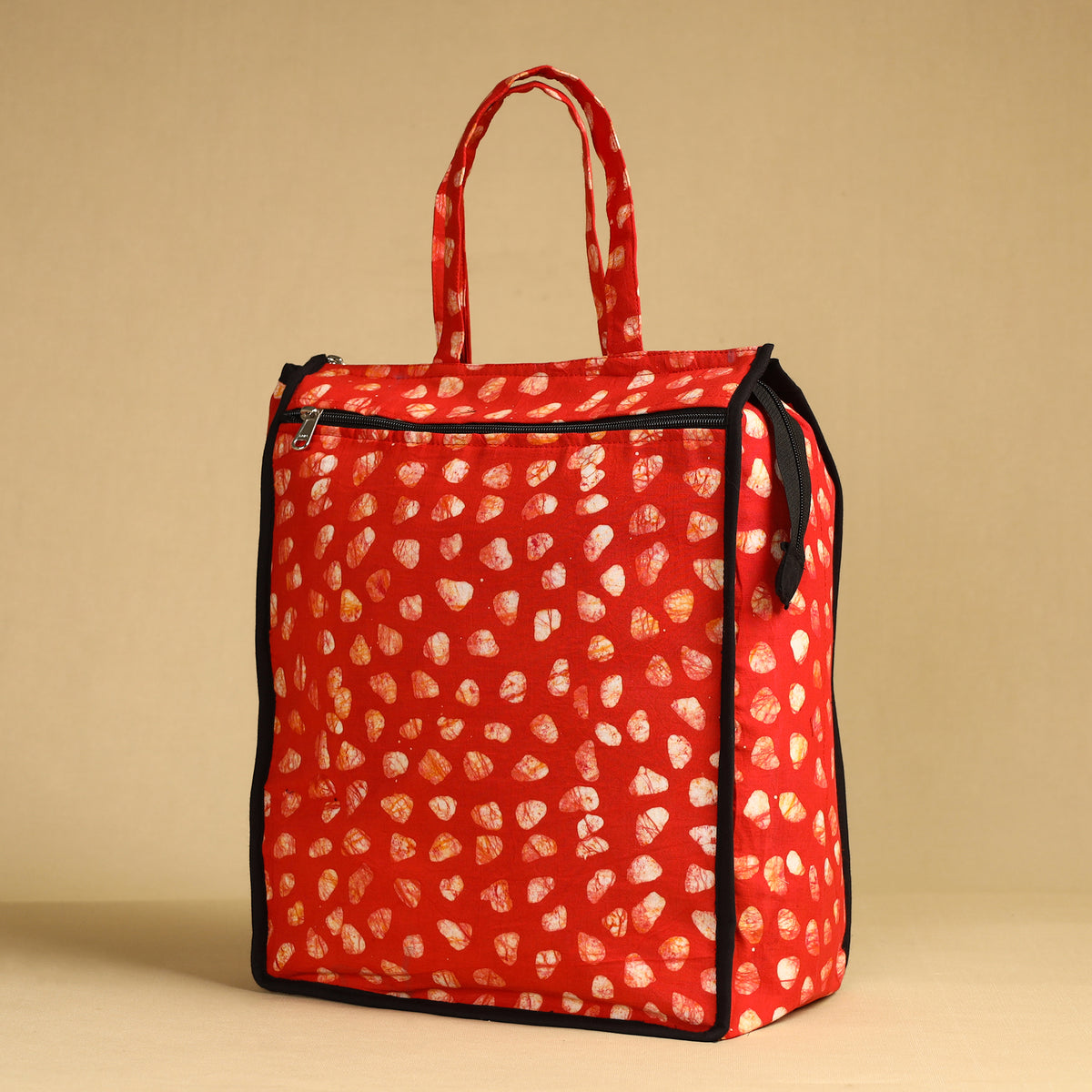 Orange - Handcrafted Cotton Shopping Bag 14