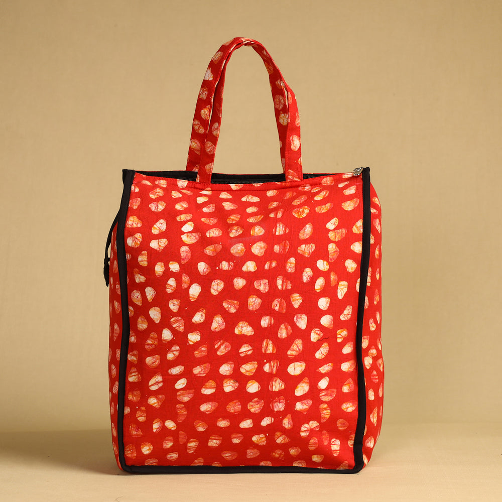 Orange - Handcrafted Cotton Shopping Bag 14