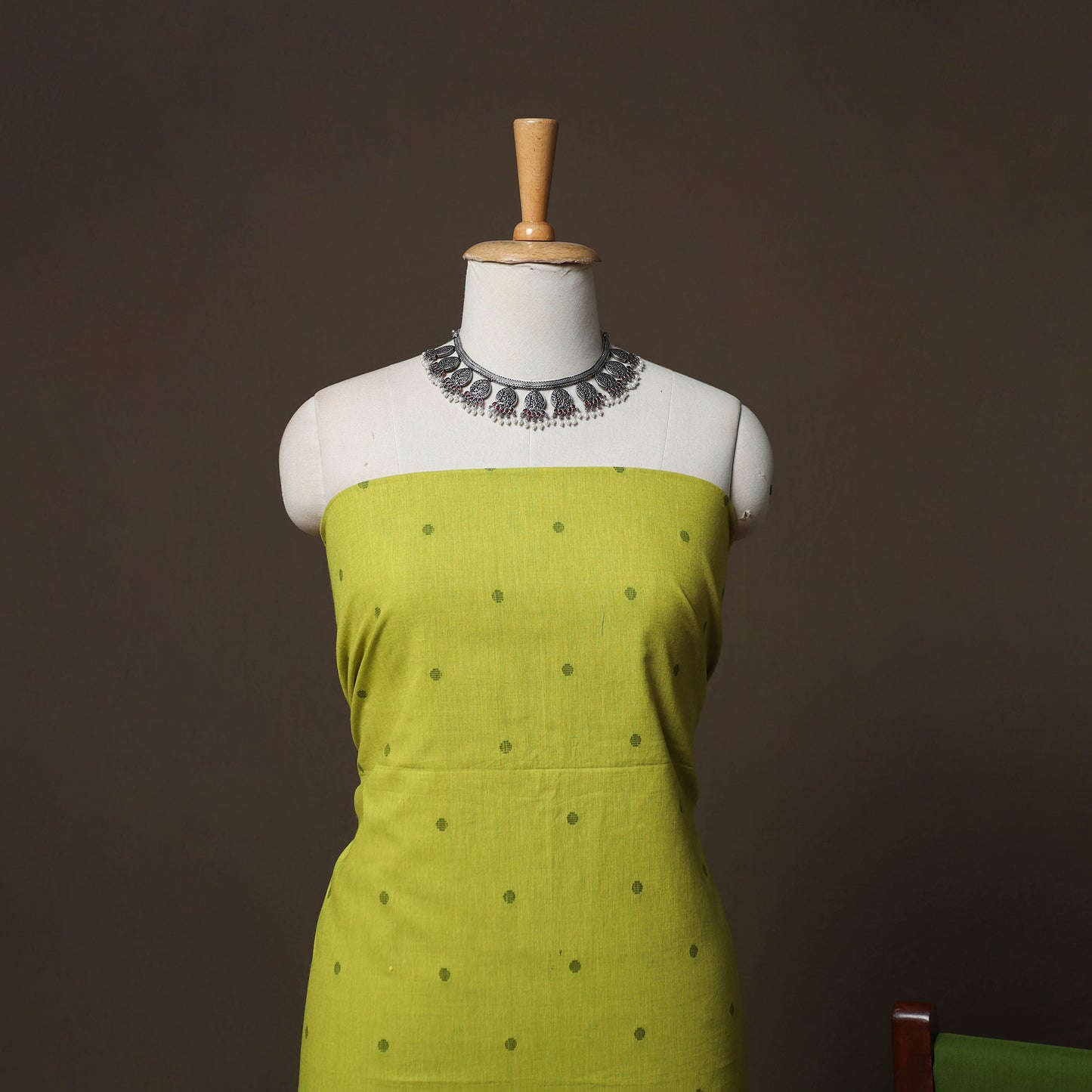 Jacquard Woven Pure Cotton 3pc Unstitched Dress Material Suit Set 66