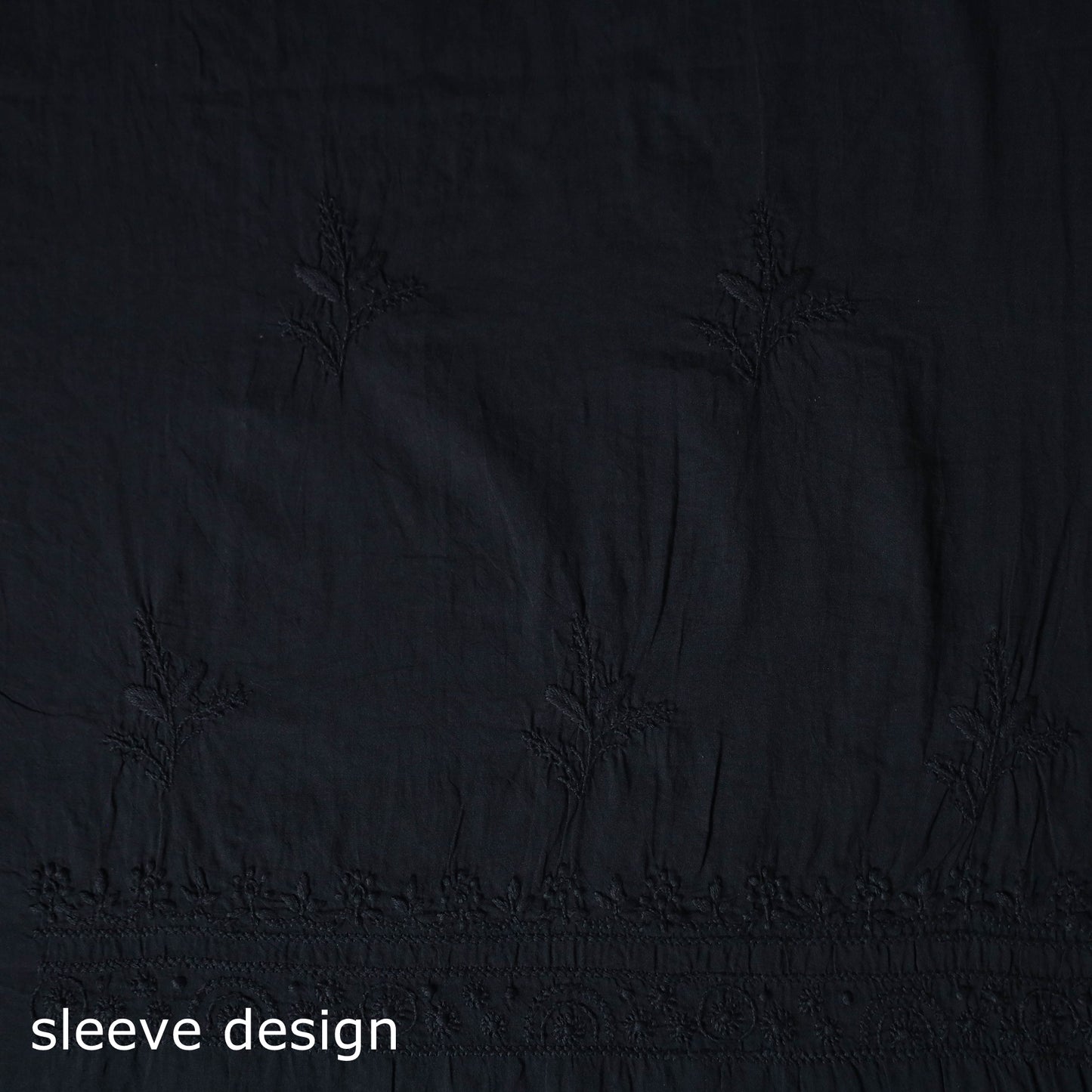 Hand Embroidered Mul Cotton Chikankari Unstitched Kurta Material (2.8M) 32