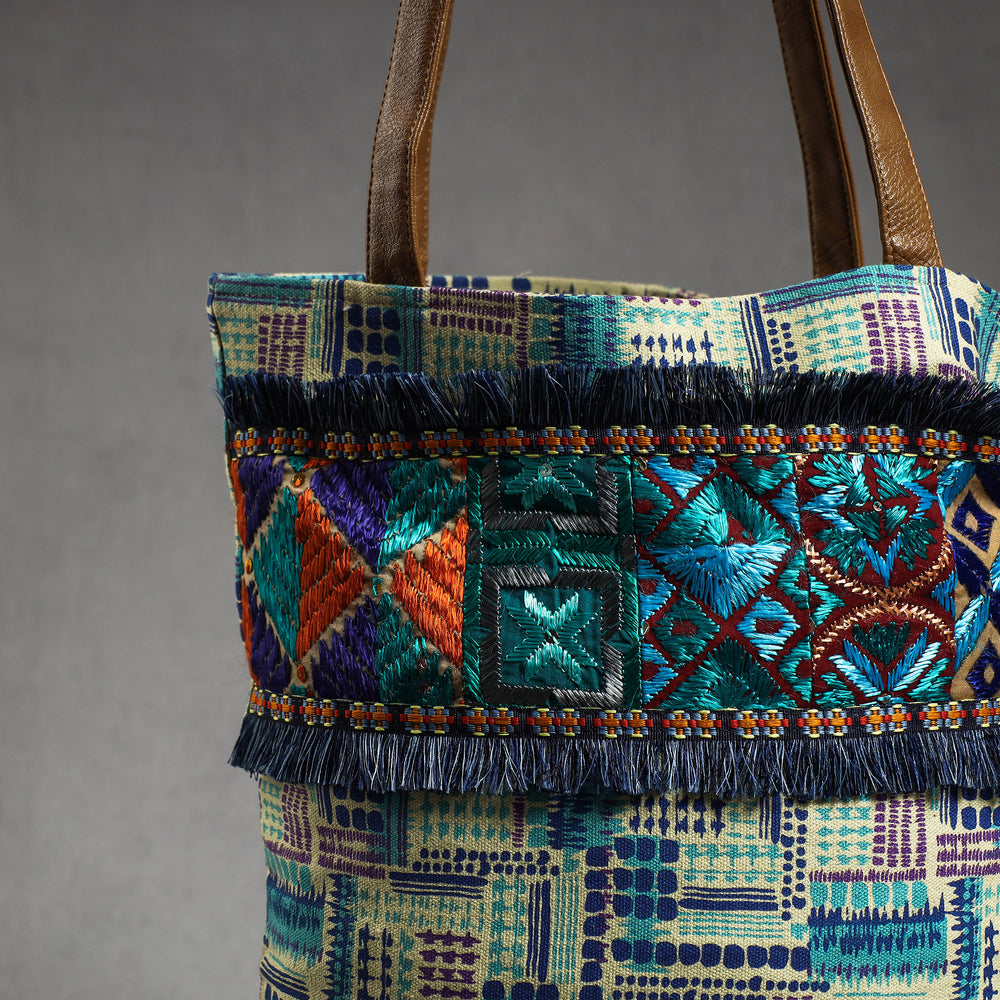 phulkari tote bag