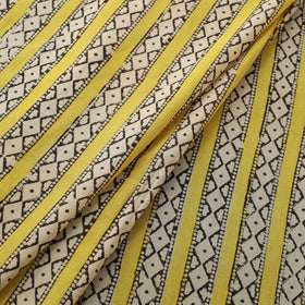 Natural Dyed Dabu Bagru Print Cotton Fabric 03