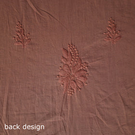 Hand Embroidered Mul Cotton Chikankari Unstitched Kurta Material (2.7M) 23
