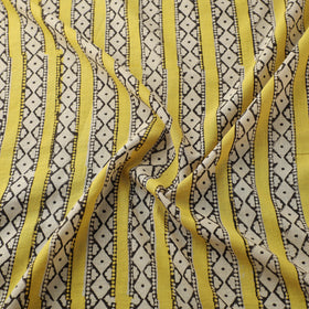 Natural Dyed Dabu Bagru Print Cotton Fabric 03