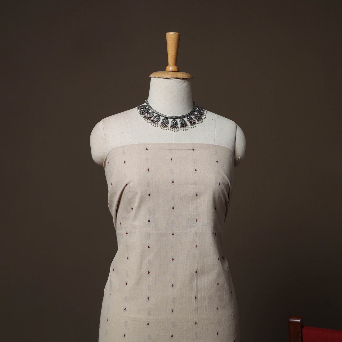 Jacquard Woven Pure Cotton 3pc Unstitched Dress Material Suit Set 69