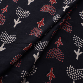 Natural Dyed Dabu Bagru Print Cotton Fabric 05