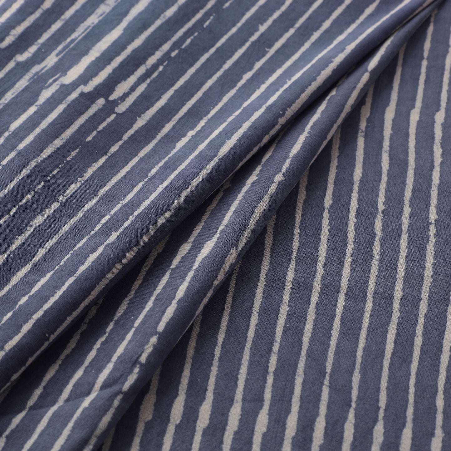 Natural Dyed Dabu Bagru Print Cotton Fabric 06