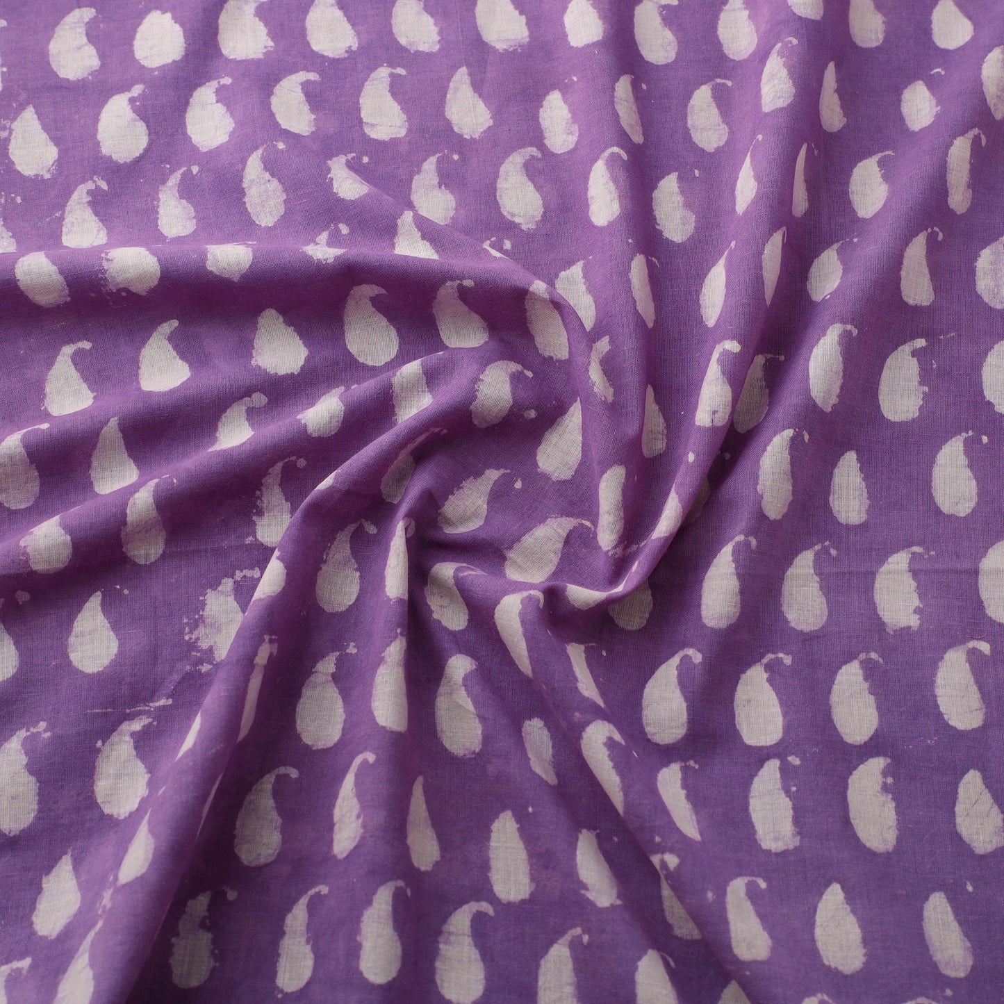 Natural Dyed Dabu Bagru Print Cotton Fabric 07