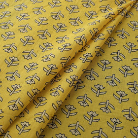 Natural Dyed Dabu Bagru Print Cotton Fabric 08