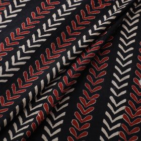 Natural Dyed Dabu Bagru Print Cotton Fabric 09