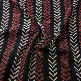 Natural Dyed Dabu Bagru Print Cotton Fabric 09