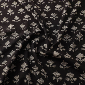 Natural Dyed Dabu Bagru Print Cotton Fabric 10