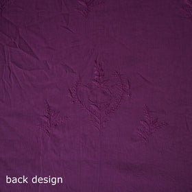 Hand Embroidered Mul Cotton Chikankari Unstitched Kurta Material (2.7M) 26