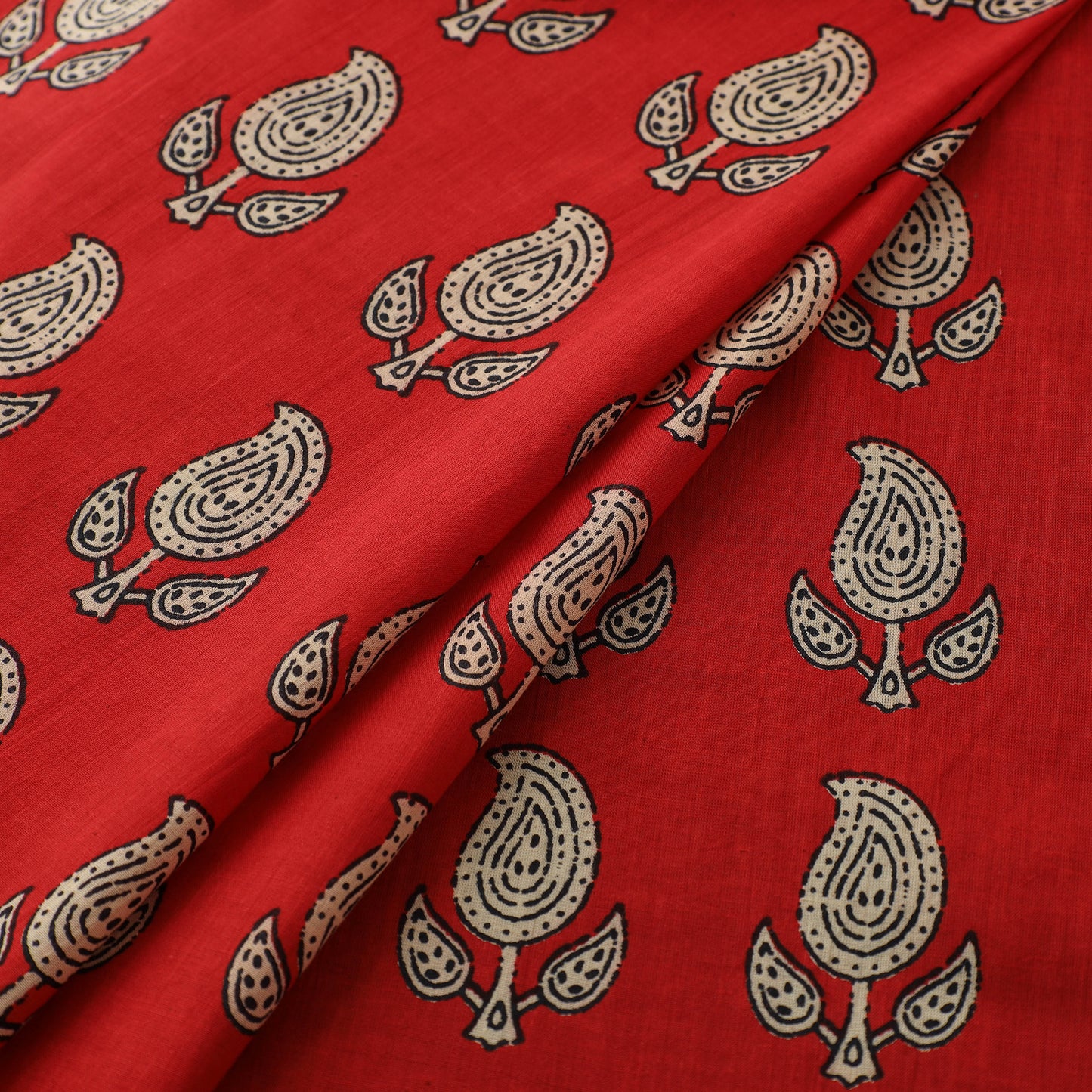 Natural Dyed Dabu Bagru Print Cotton Fabric 13