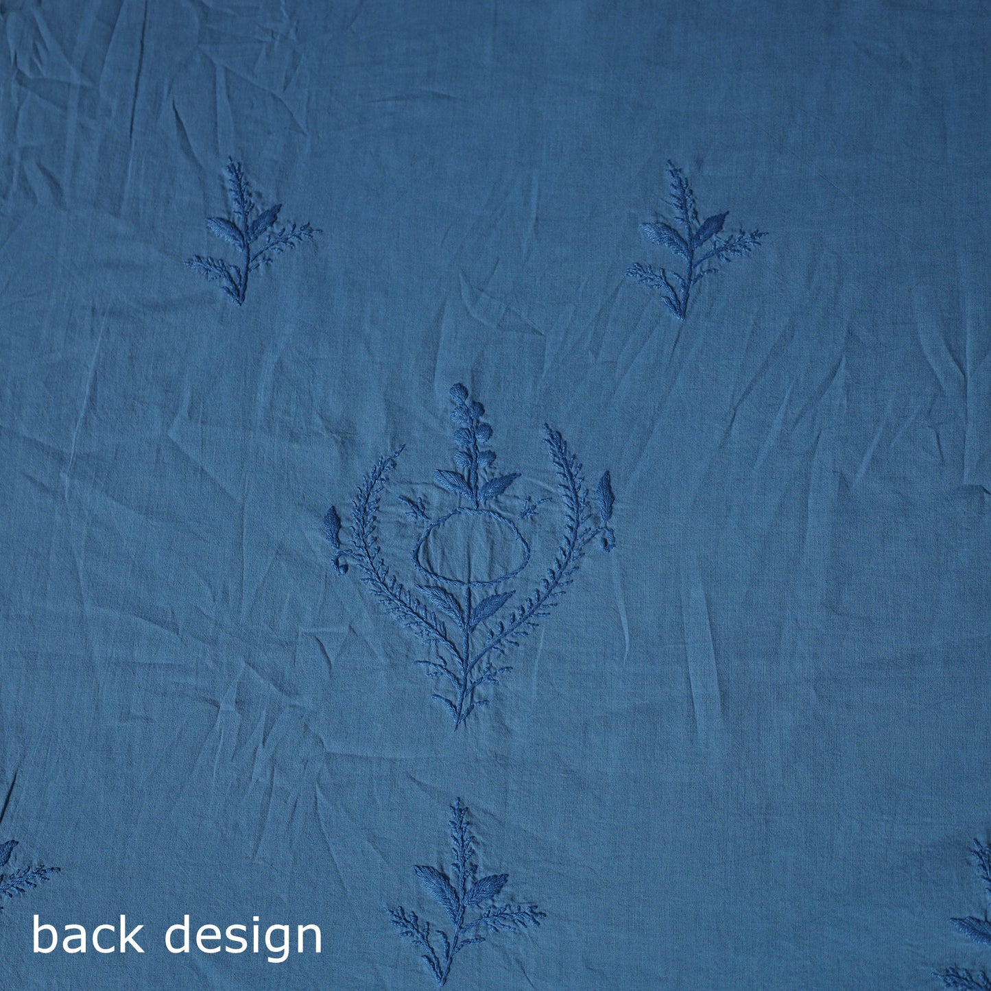 Hand Embroidered Mul Cotton Chikankari Unstitched Kurta Material (2.7M) 27