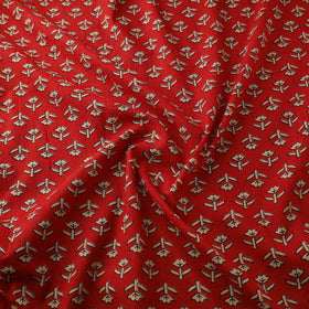 Natural Dyed Dabu Bagru Print Cotton Fabric 14