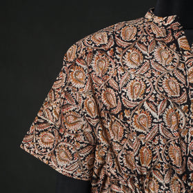 Kalamkari Hand Block Print Natural Dyed Cotton Kaftan (Short) 80