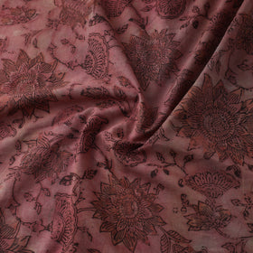 Red Natural Dyed Bagru Ajrakh Dabu Print Fabric