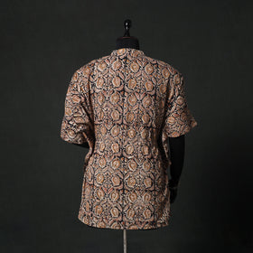 Kalamkari Hand Block Print Natural Dyed Cotton Kaftan (Short) 80