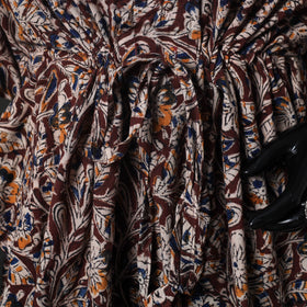 Maroon - Kalamkari Hand Block Print Natural Dyed Cotton Kaftan (Short) 82