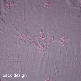 Hand Embroidered Mul Cotton Chikankari Unstitched Kurta Material (2.75M) 29