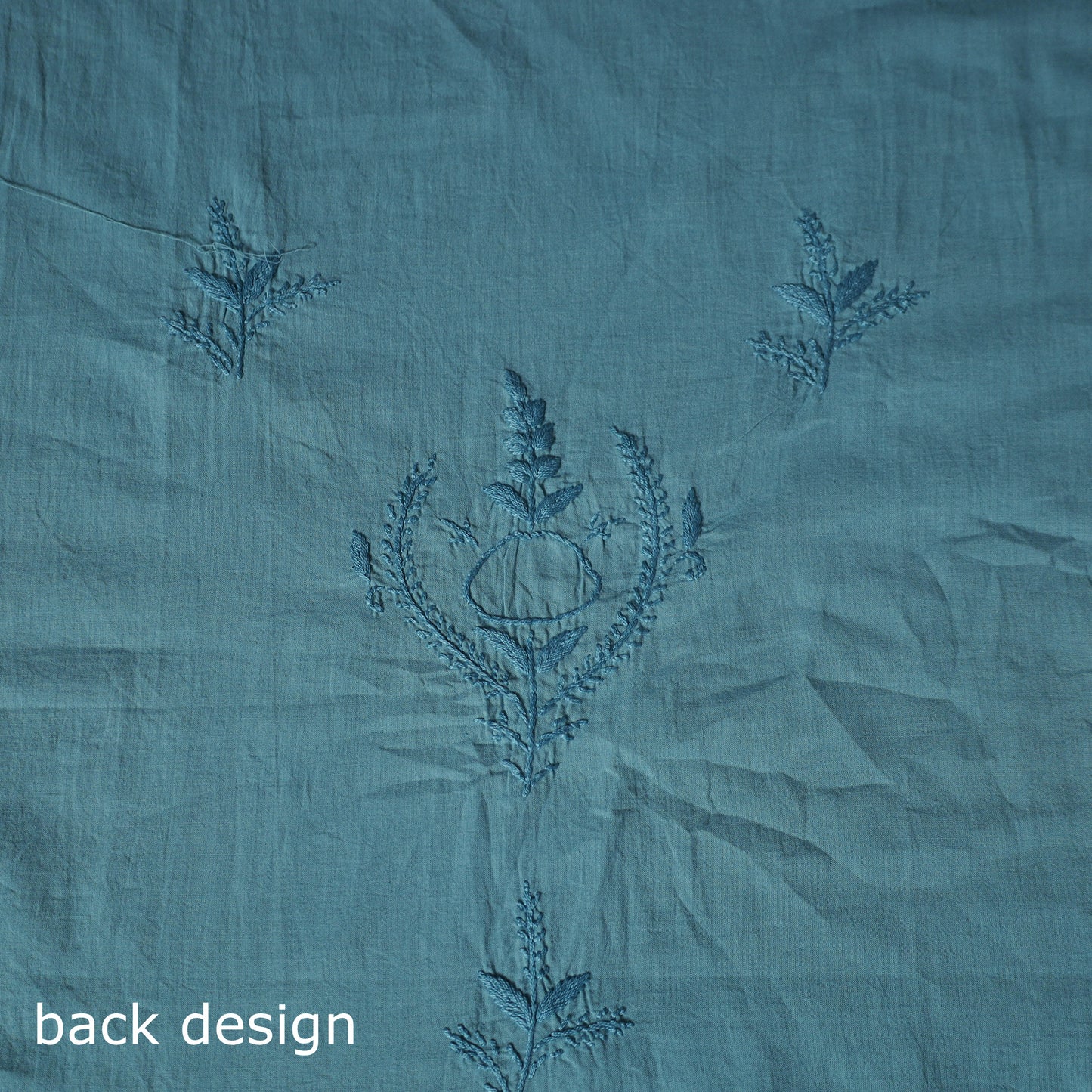 Hand Embroidered Mul Cotton Chikankari Unstitched Kurta Material (2.75M) 30