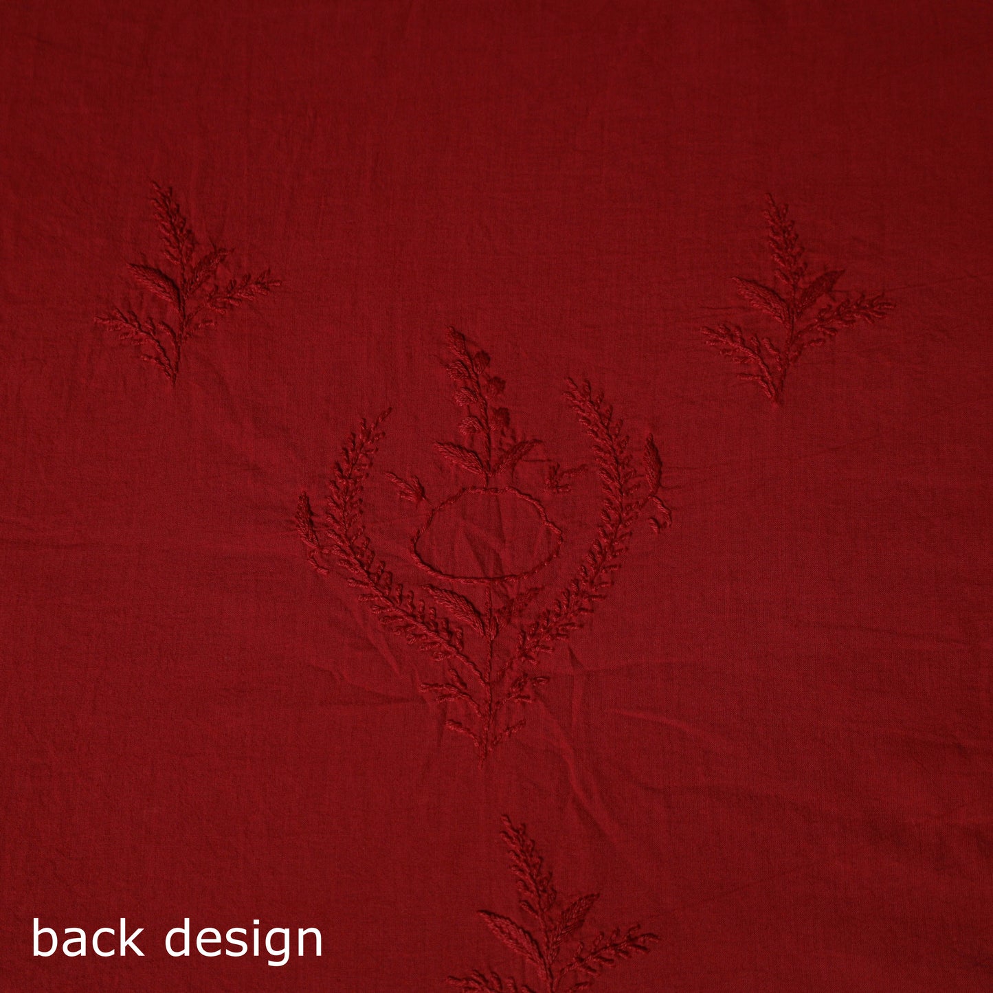 Hand Embroidered Mul Cotton Chikankari Unstitched Kurta Material (2.75M) 31
