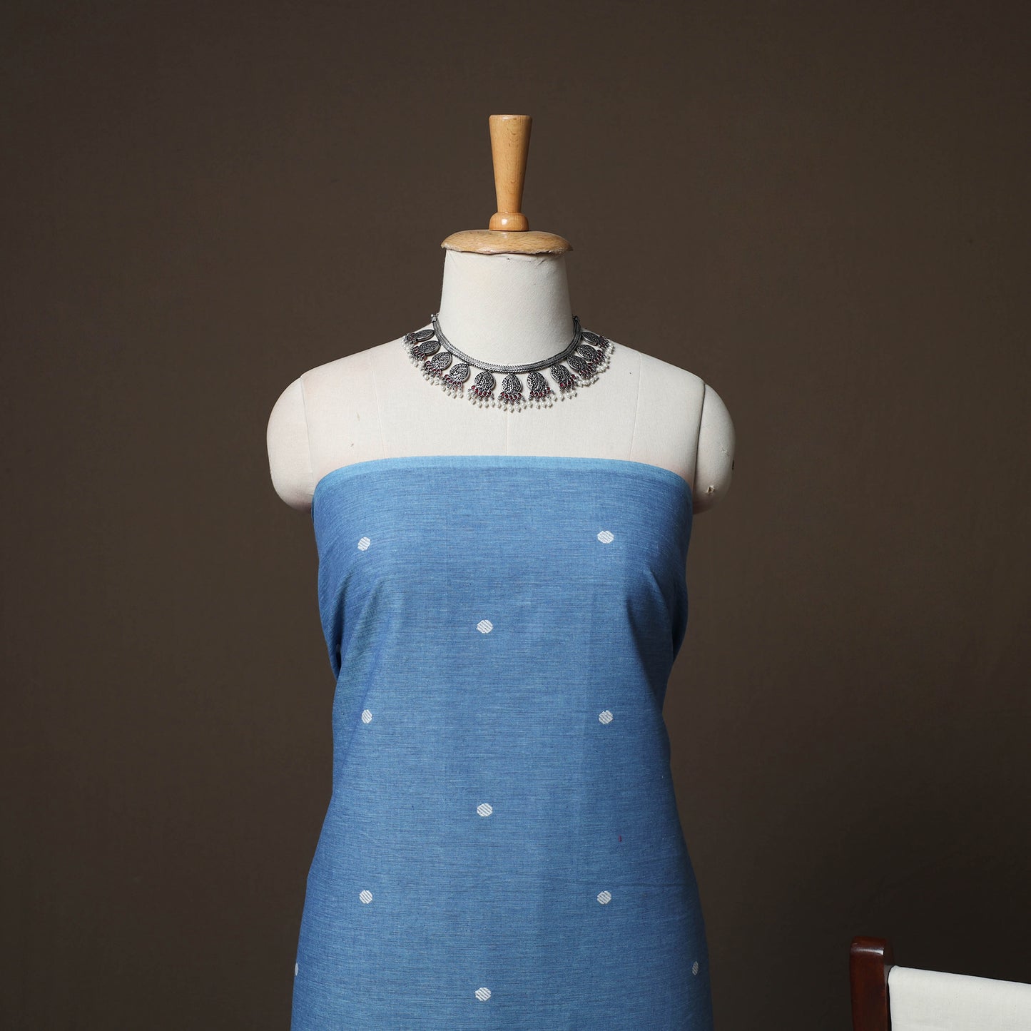 Jacquard Woven Pure Cotton 3pc Unstitched Dress Material Suit Set 81