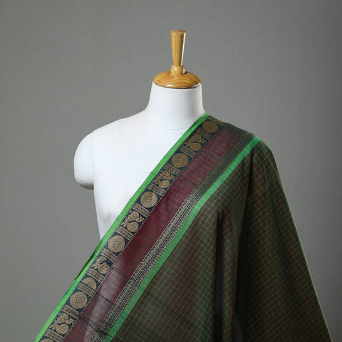 Cotton Kanchipuram Fabric with Thread Border 38