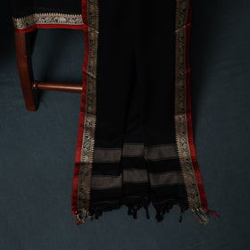 Dharwad Cotton 3pc Unstitched Dress Material Suit Set with Woven Border 04