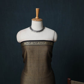 Dharwad Cotton 3pc Unstitched Dress Material Suit Set with Woven Border 05