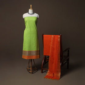Jacquard Woven Pure Cotton 3pc Unstitched Dress Material Suit Set 84