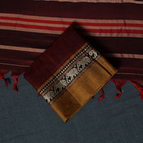 Dharwad Cotton 3pc Unstitched Dress Material Suit Set with Woven Border 07