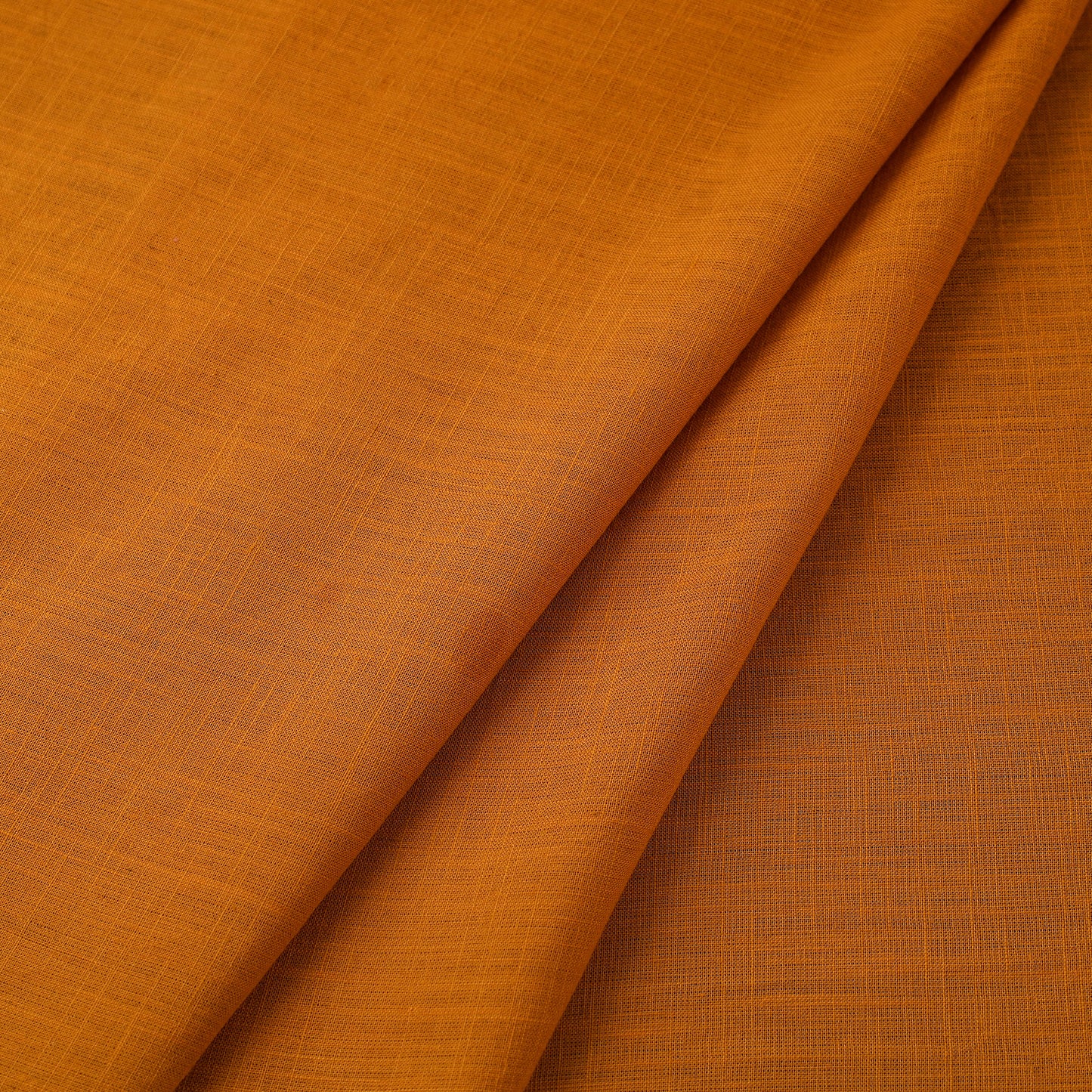 Yellow Prewashed Slub Cotton Plain Fabric